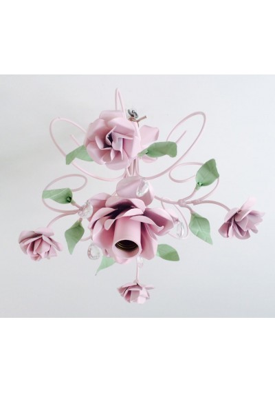 Lustre de ferro com flores infantil 